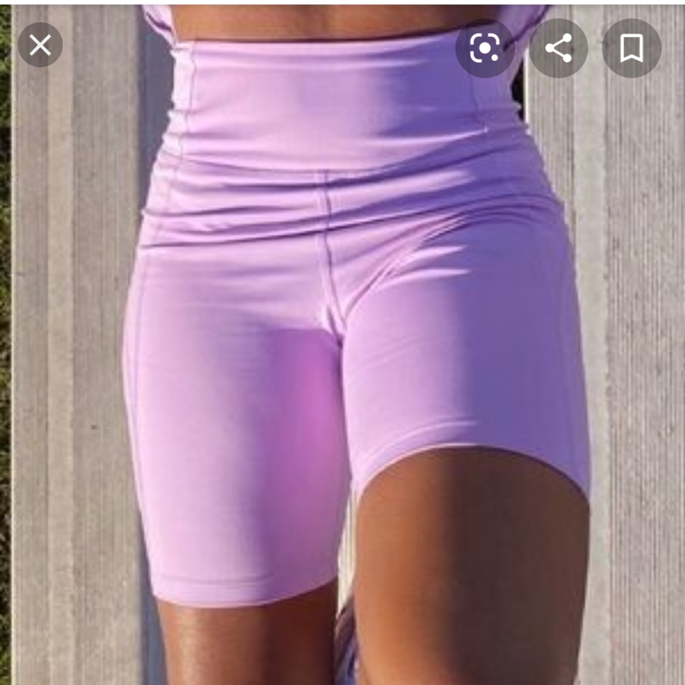 EUC lilac Bike Short from Girlfriend Collective